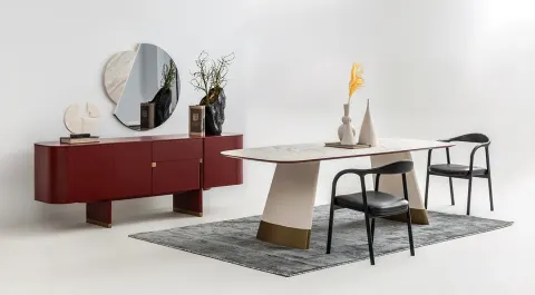 Delta Burgundy Dining Room Set