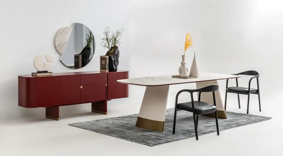 Delta Burgundy Dining Room Set