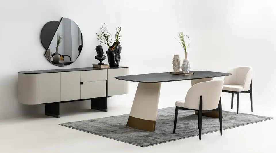 Delta Gray Anthracite Dining Room Set