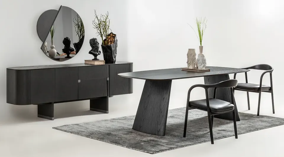 Delta Anthracite Dining Room Set