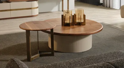 Matera Walnut Coffee Table Set
