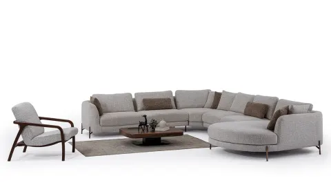 Milan Rest Modern Corner Sofa Set