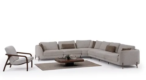 Milan Module Modern Corner Sofa Set