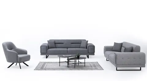 New Montana Metal Leg Sofa Set