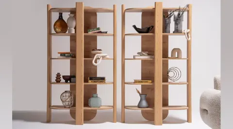 Bianca Walnut Bookcase