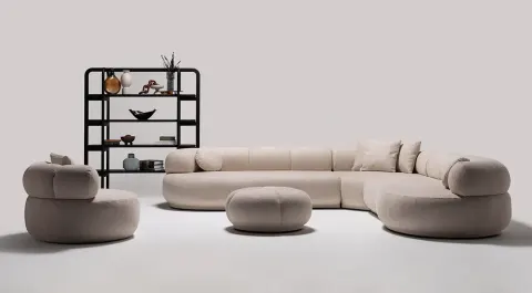 Camelia Modern Corner Sofa Set