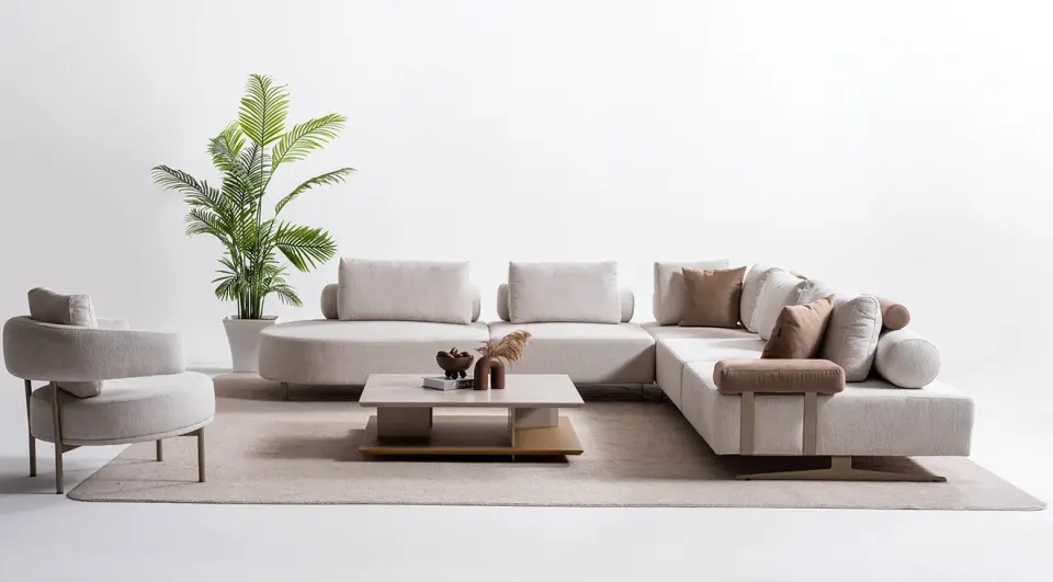 Verona Modern Corner Sofa Set