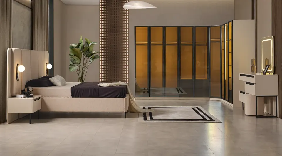 Zara Corner Wardrobe Bedroom Set
