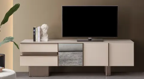 Zen Mirrored Modern TV Unit