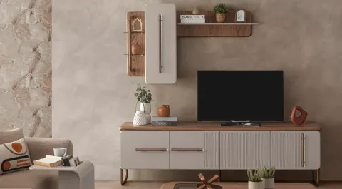 New Lotus Wooden Leg TV Unit