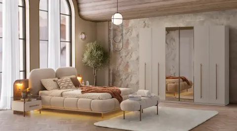 New Lotus 6 Door Bedroom Set