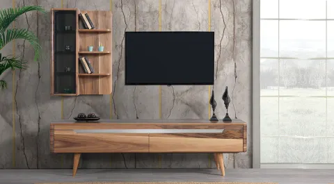Kudüs Wooden Leg TV Unit