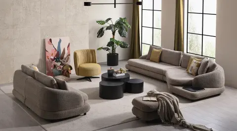 Stella Modern Corner Sofa Set