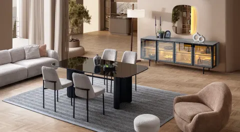 Zenit Anthracite Dining Room Set