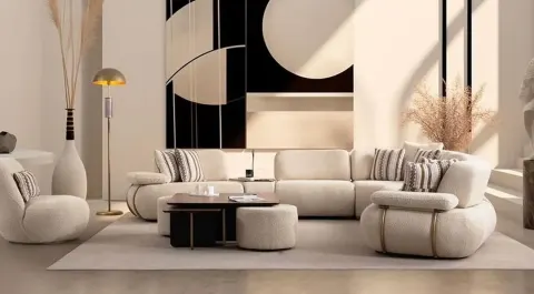 Madrid Modern Corner Sofa Set