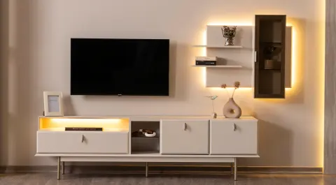 Viral Metal Standing TV Unit
