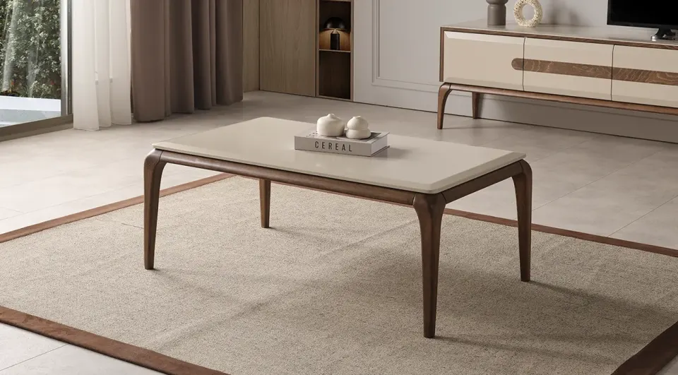 Aura Wooden-Legged Coffee Table
