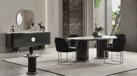 Cartier Anthracite Dining Room Set