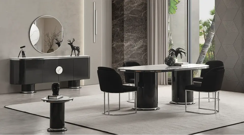 Cartier Anthracite Dining Room Set