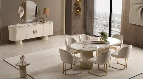 Cartier Mink Dining Room Set