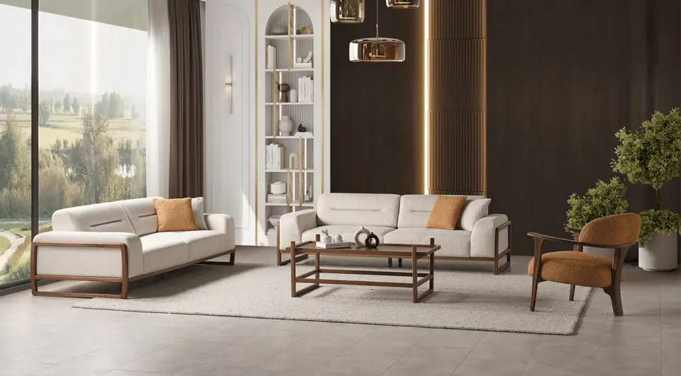 Tog Silver Sofa Set