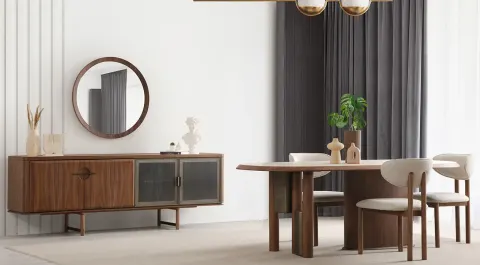 Mozart Wooden Leg Dining Room Set
