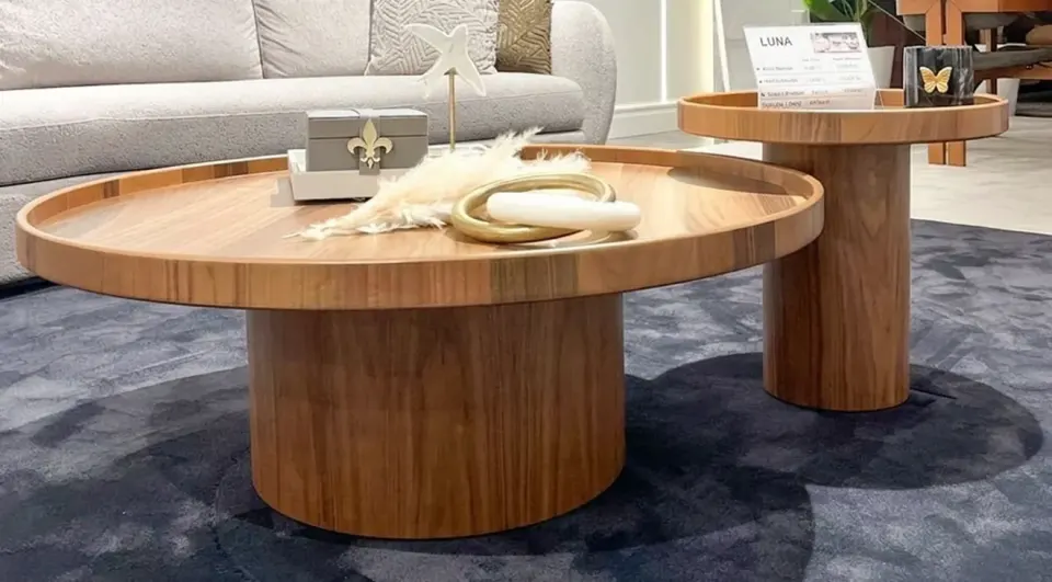 Natura Wooden-Legged Coffee Table