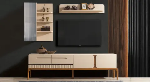 Nirvana Wooden Leg TV Unit