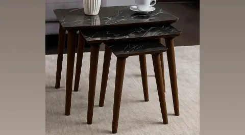 Arya Anthracite Nesting Table