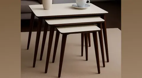 Arya Latte Nesting Table