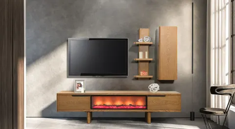 Maldivian Fireplace TV Unit