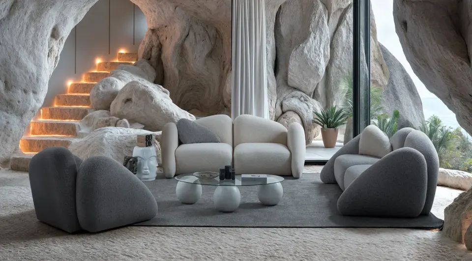 Stone Modern Sofa Set