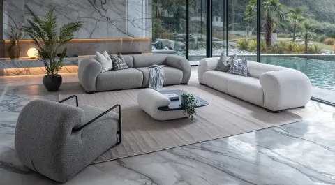 Ghost Modern Sofa Set