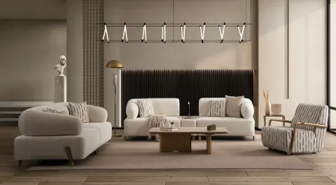 Ilyora Sleeper Antique Sofa Set