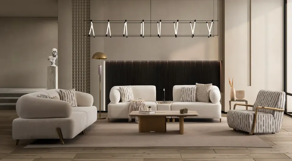 Ilyora Sleeper Antique Sofa Set