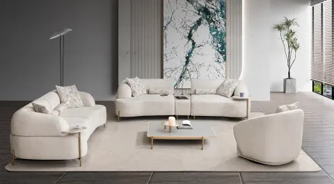 Mustang Modern Sofa Set with Bed