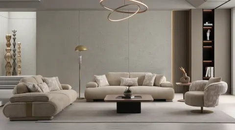 Edra Modern Sofa Set with Bed