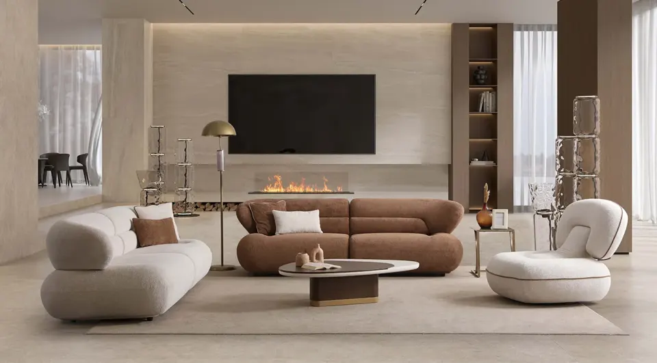 Luxair Modern Sofa Set with Bed