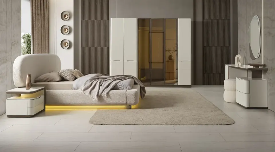 Vega 6-Door Modern Bedroom Set
