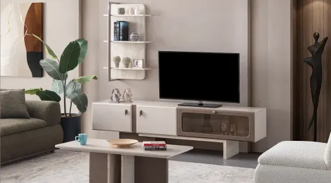 Rocco Wooden Legged TV Unit