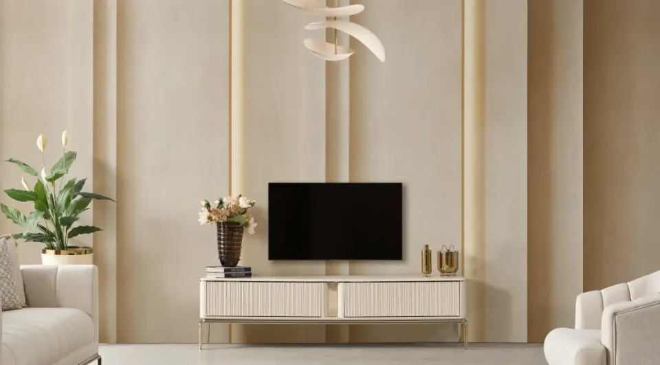 Solo Metal Leg Modern TV Unit