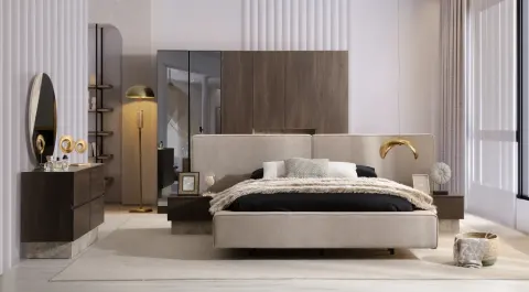 Asia 6 Door Modern Bedroom Set