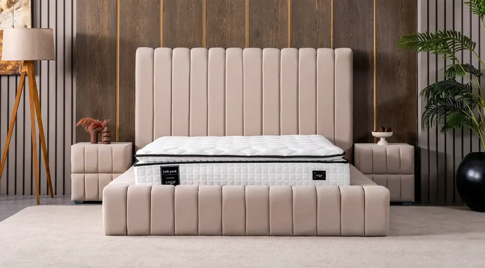 Eliza Bed Base Headboard Set