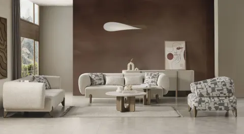 Ahuse Bronze Sofa Set
