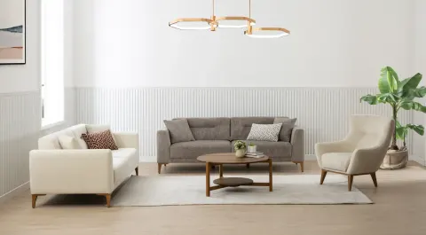 Prisma Wooden Legged Bed Sofa Set