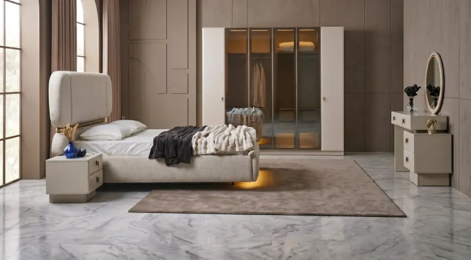Bella 6 Door Modern Bedroom Set
