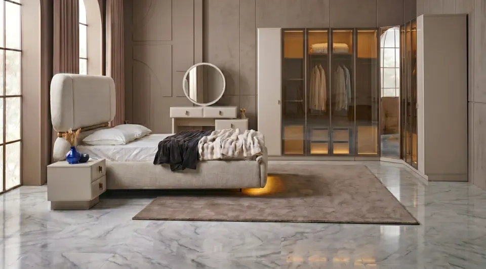 Bella Corner Wardrobe Bedroom Set