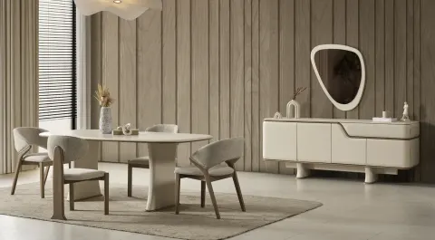 Mocha Modern Dining Room Set
