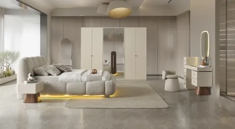 Crown 6 Door Modern Bedroom Set