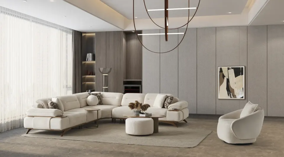 Safir Modern Corner Sofa Set